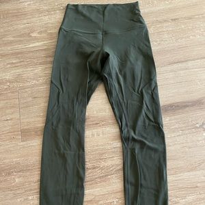 Lululemon dark olive align 25 inch leggings